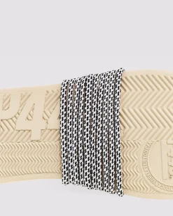 Clearance P448 Shoelaces White/Black Speckled