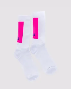 Online P448 Socks White/Pink