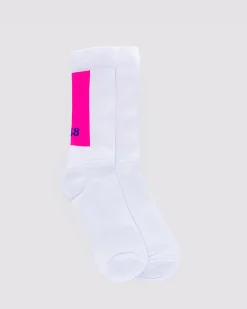 Online P448 Socks White/Pink